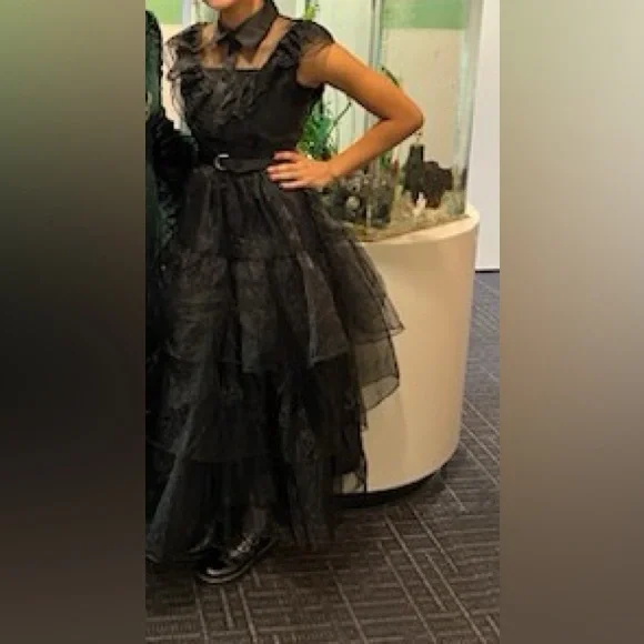 Wednesday Adams dress/ Costume-Size S - Picture 7 of 7